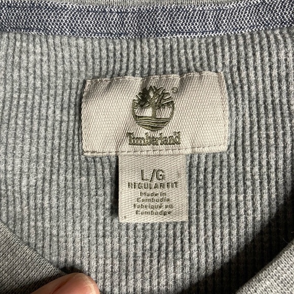 Timberland Men's Long Sleeve Gray Tee - Picture 11 of 11